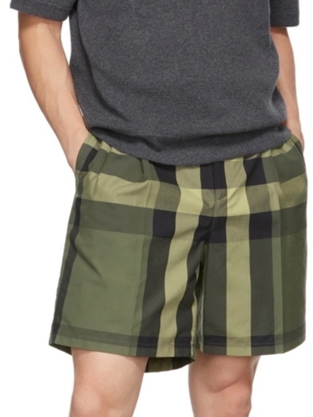 NWT 🔥🔥 Burberry Green Check Scott Shorts